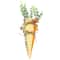 9" Orange & Yellow Fabric Carrot Easter Decorations Set